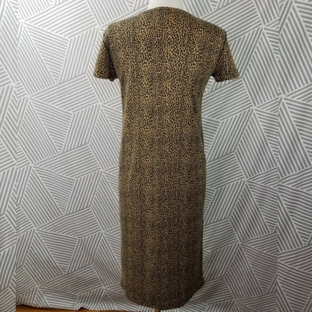Jones NY Leopard Dress Size Large Petite stretch - Picture 4 of 5